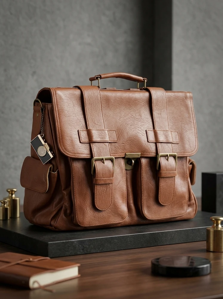 AI product photography of a bag