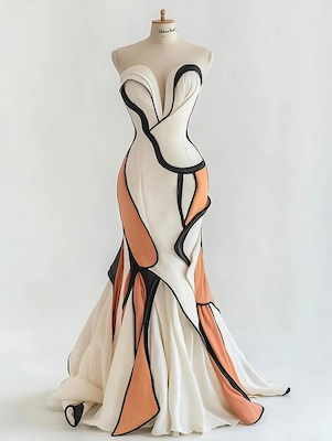 Original dress on mannequin