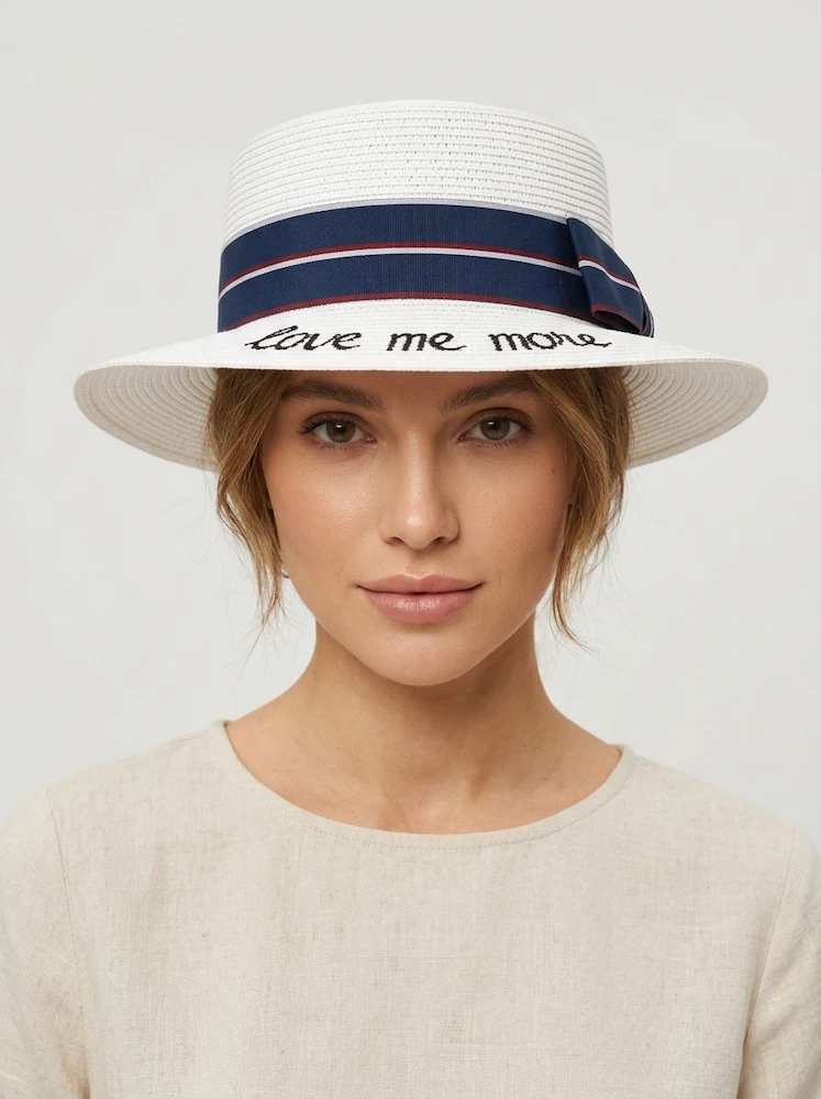 AI fashion model wearing a stylish hat