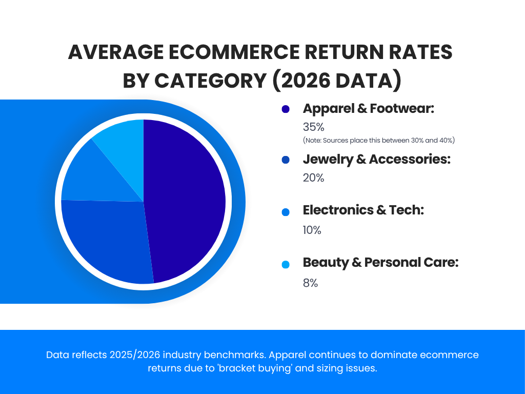 Graph showing ecommerce fashion return rates in 2026
